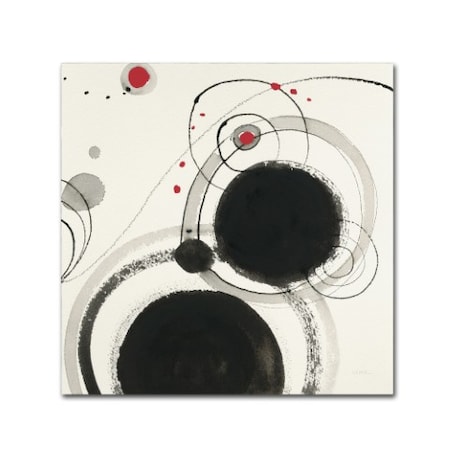Shirley Novak 'Planetary III With Red' Canvas Art,35x35